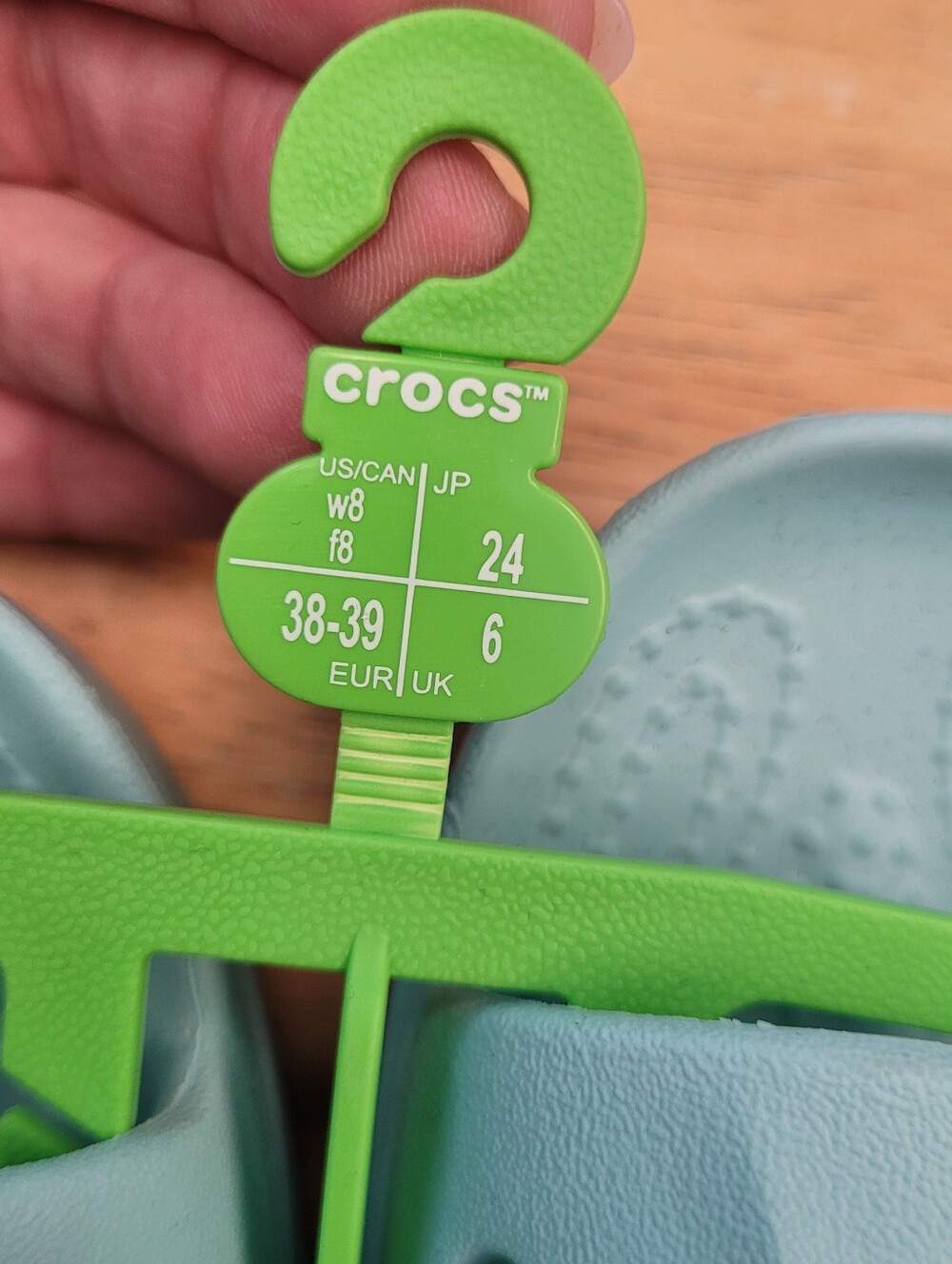 Crocs Baya Platform Sandal Pure Water Aqua Blue Green Size 8 EU38-39 New - Picture 2 of 8